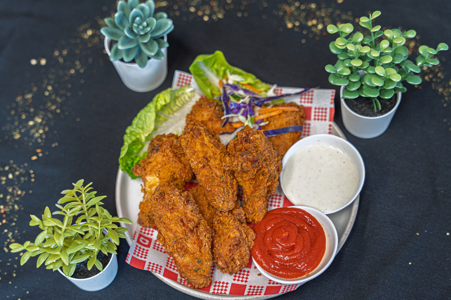 Fried Chicken Wings (6 pcs)