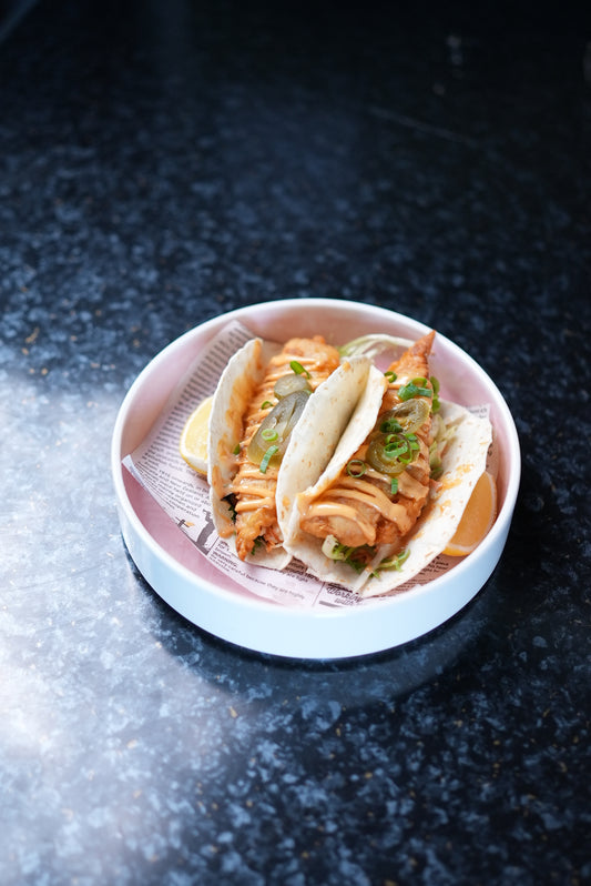 Soft shell fish tacos