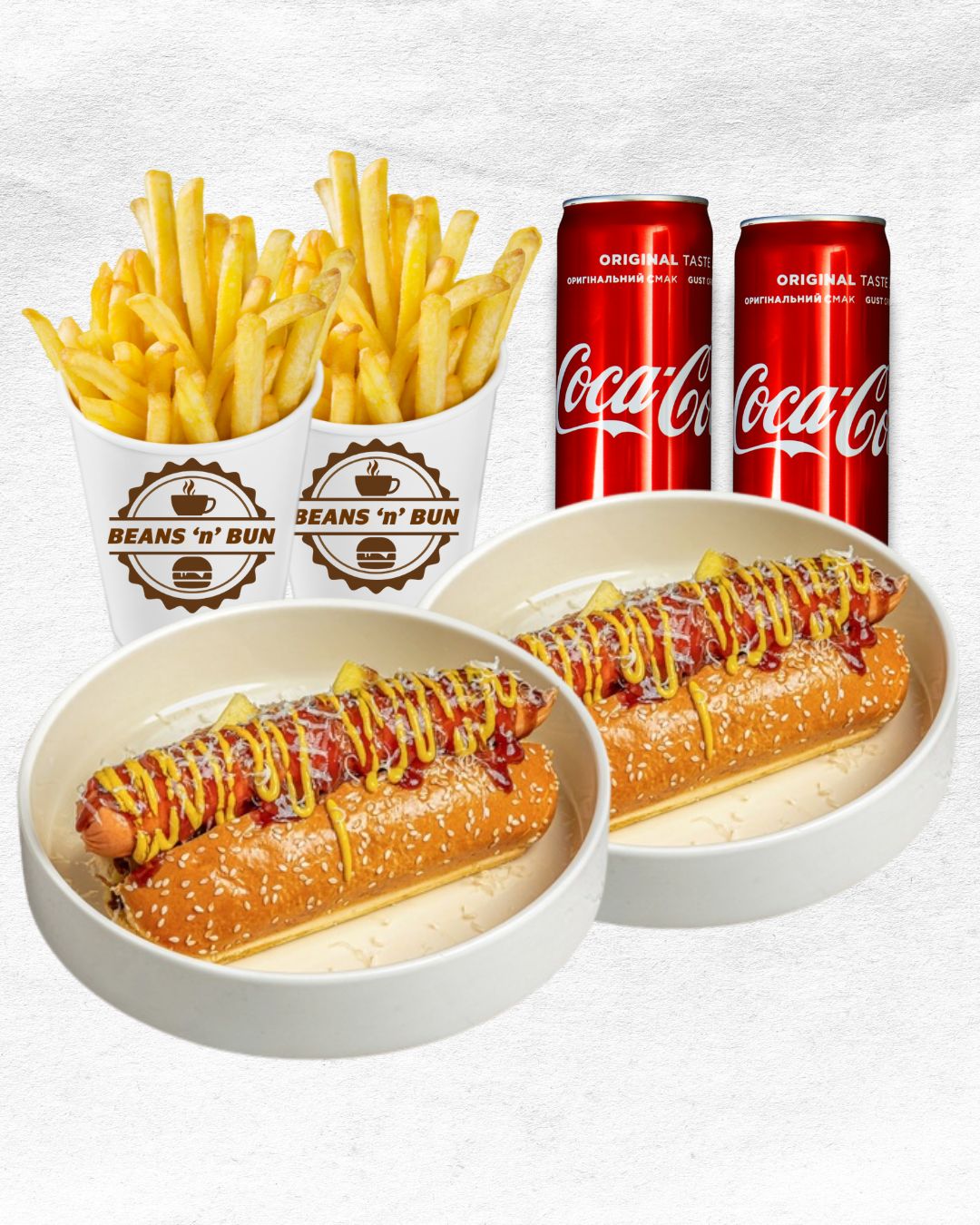 The Ultimate Hot Dog Duo & Fries – Beans N Bun